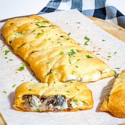 Steak & Provolone Crescent Braid