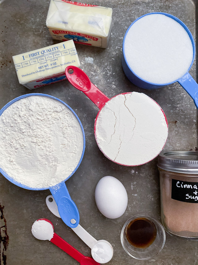 Snickerdoodle Cookie Bar ingredients