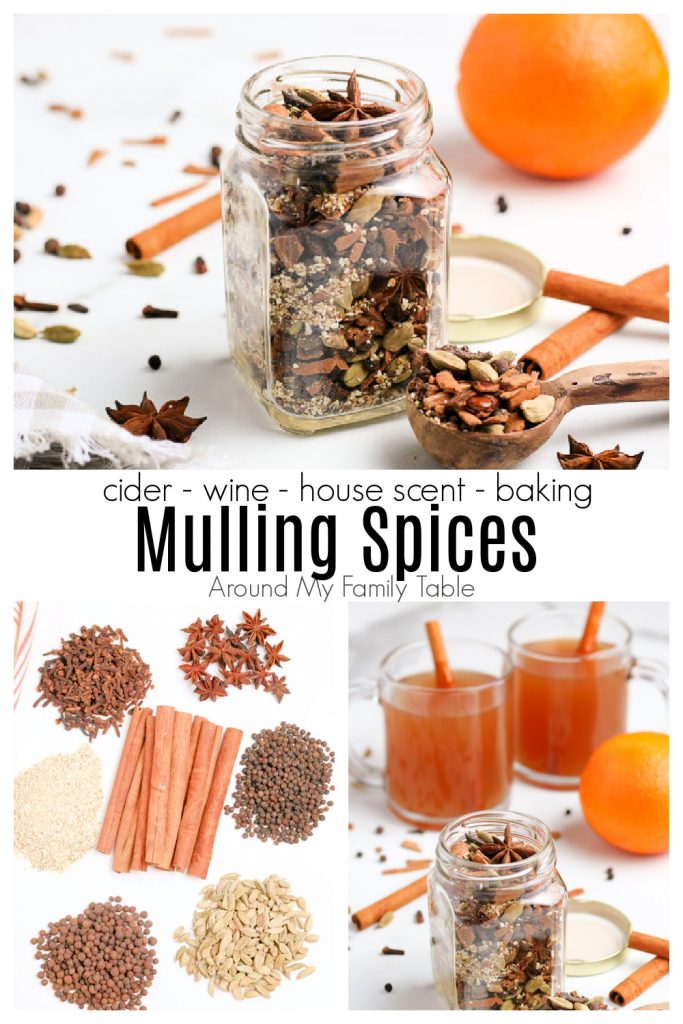 Mulling spices collage