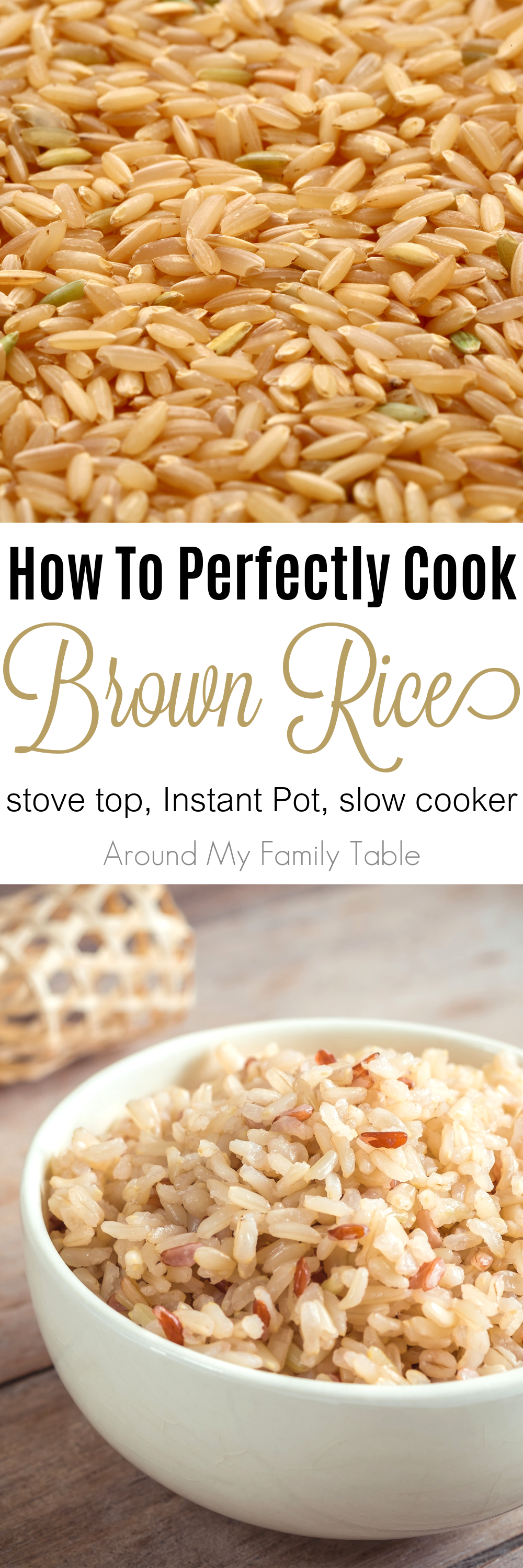 The best brown rice recipe is easy, yet delicious.  It has its own flavor, so I like to keep it simple and depending on how fast I need supper on the table determines how I prepare it.  via @slingmama