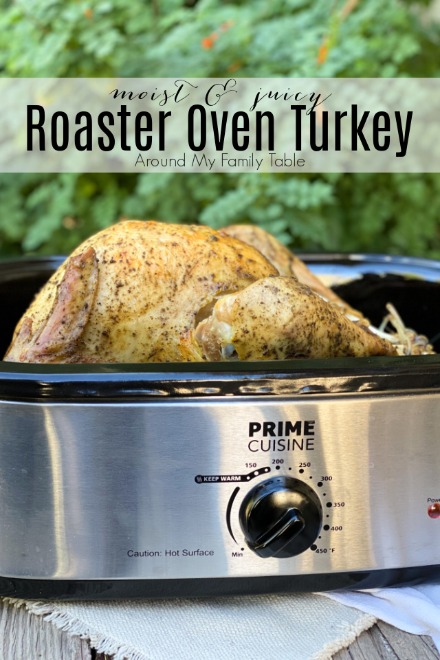 Roaster Oven Turkey for Thanksgiving in electric roaster