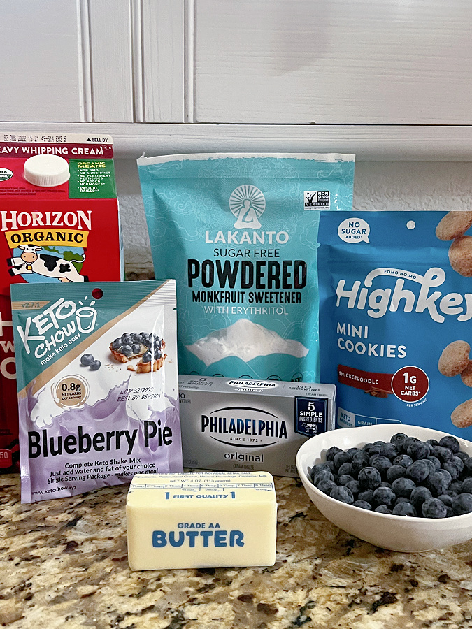 keto blueberry cheesecake mousse ingredients