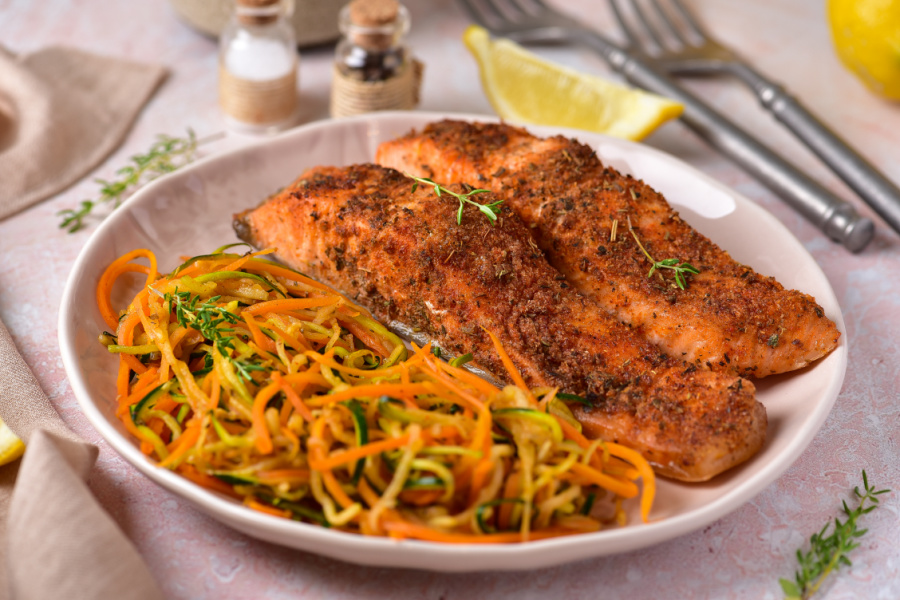 air fryer keto salmon