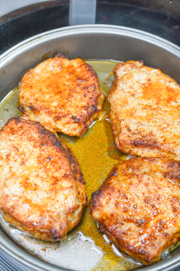 keto pork chops cooking 