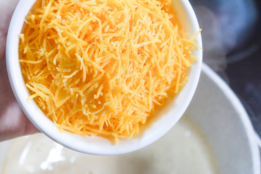 shredded cheddar cheese