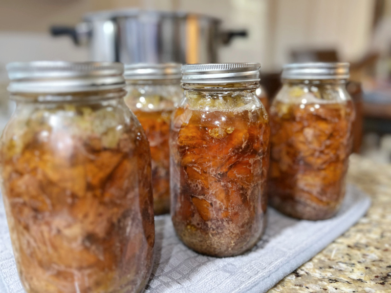 canned Mississippi Roast after pressure canning